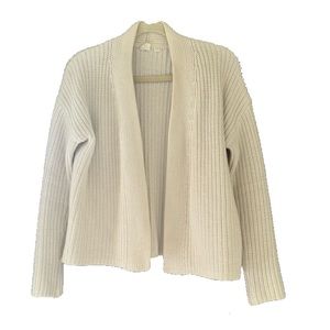 Gap open front white cardigan Size S